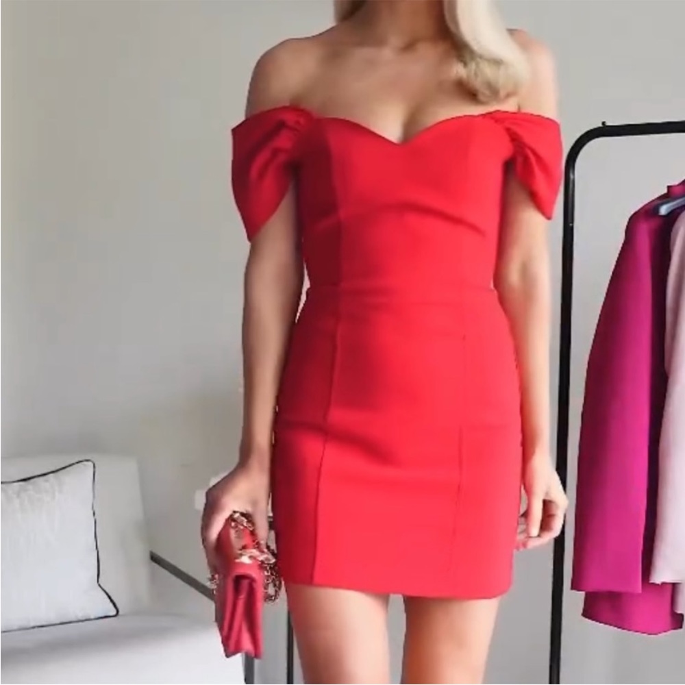 Zara Sweetheart Neckline Mini Dress